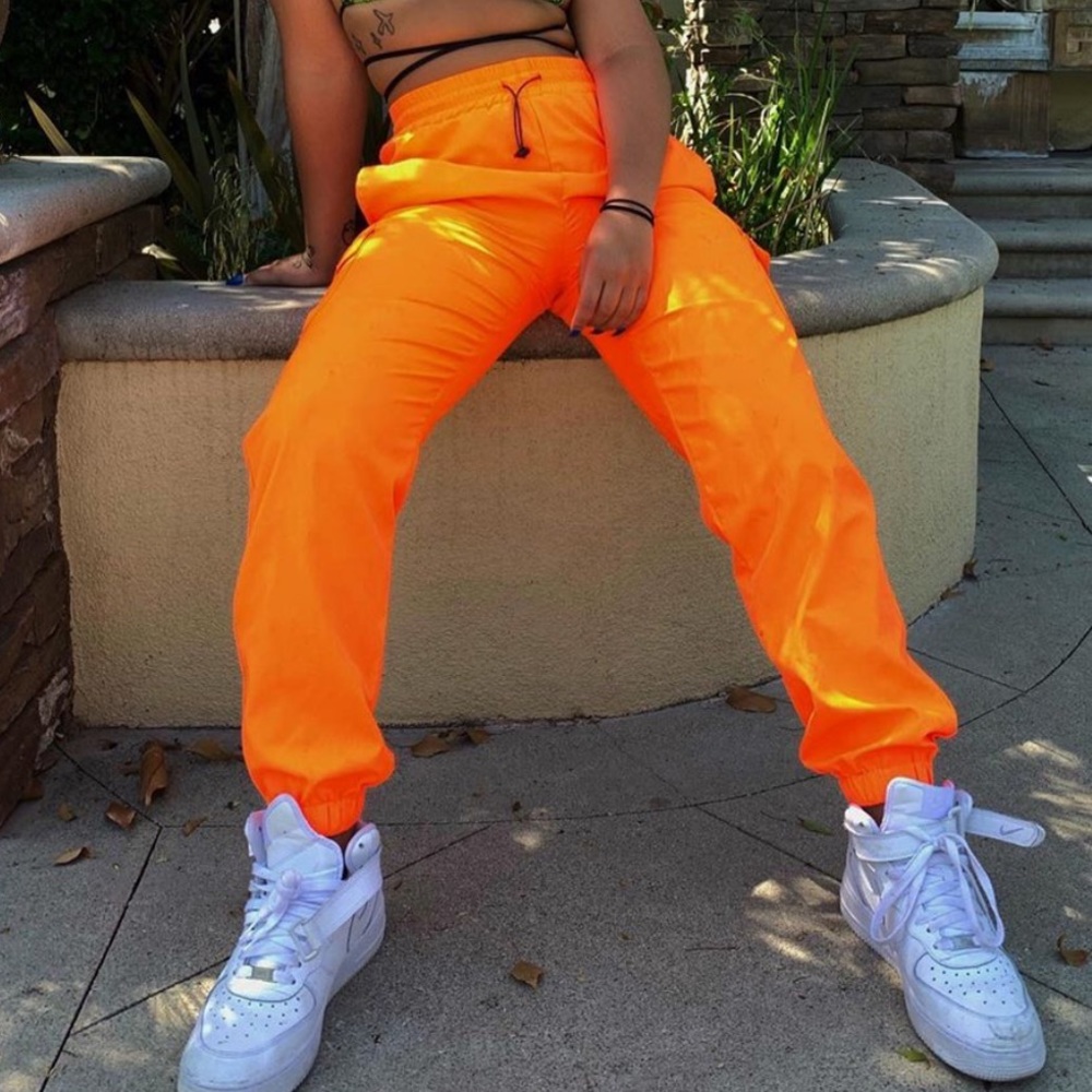 Orange trousers
